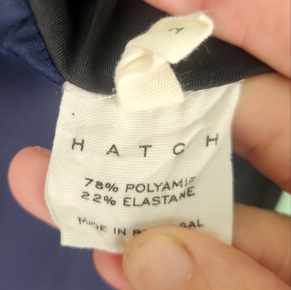 Hatch Bikini Bottom Size Large Maternity Navy Black Mallorca High Waist - Picture 7 of 8